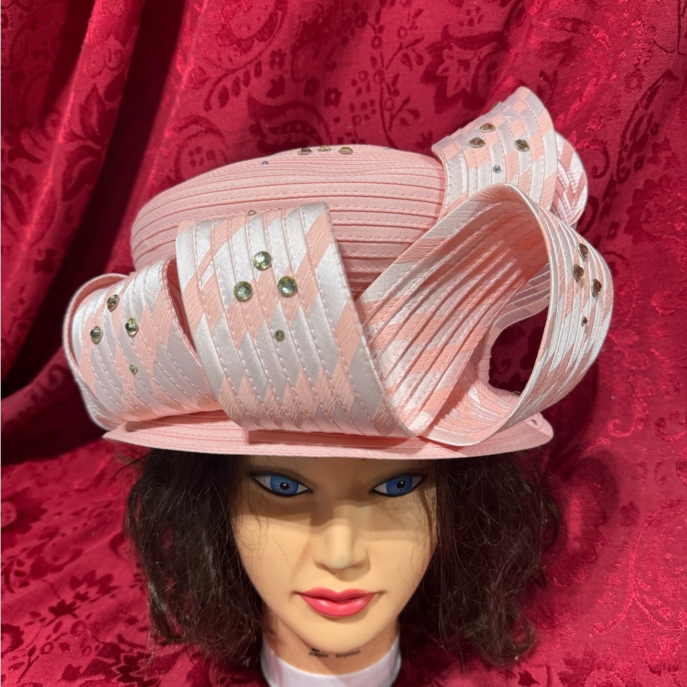 Terramina Pink Women's Hat with Rhinestone Details
